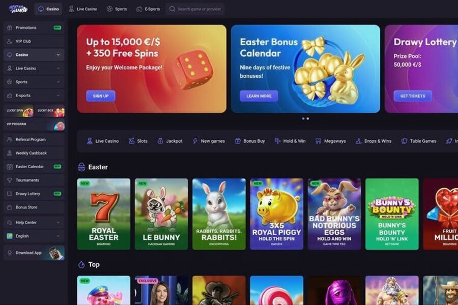 Spinaura Casino : Créez votre compte joueur